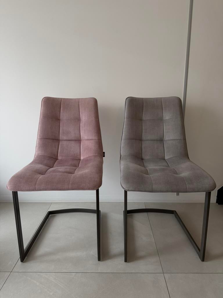 Henders & Hazel Eetkamer 4 stoelen, Ophalen, Zo goed als nieuw, Grijs