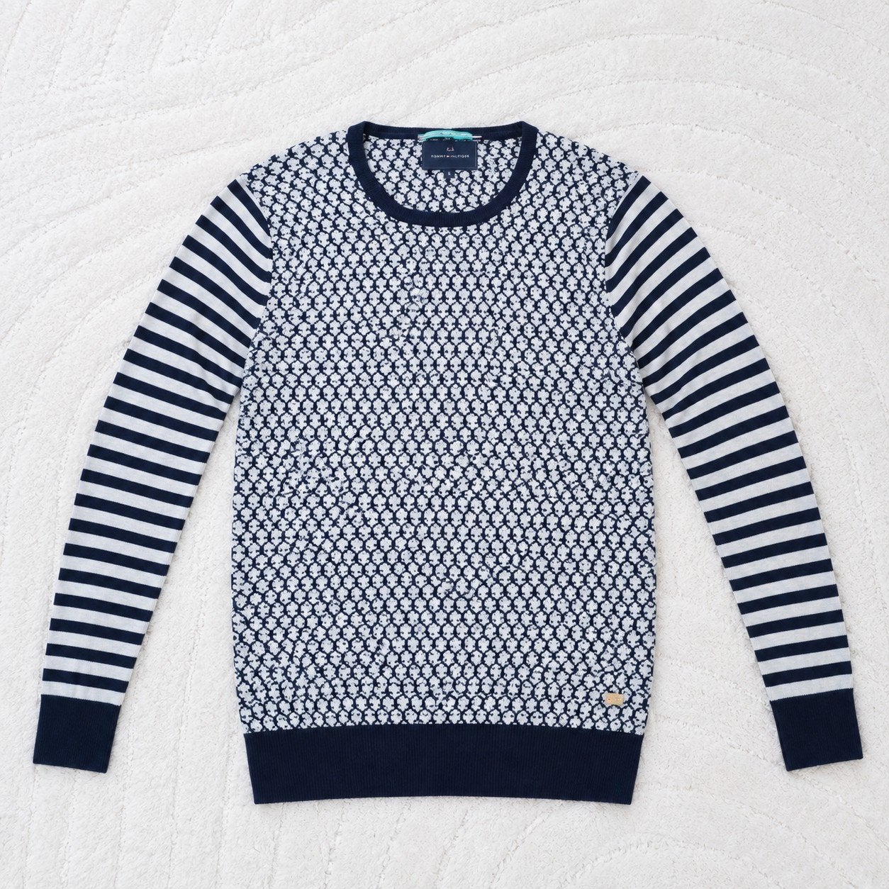Scotch & Soda Heren Trui Blauw Wit Gestreept Gebreid, Blauw, Nieuw, Ophalen of Verzenden, Scotch & Soda