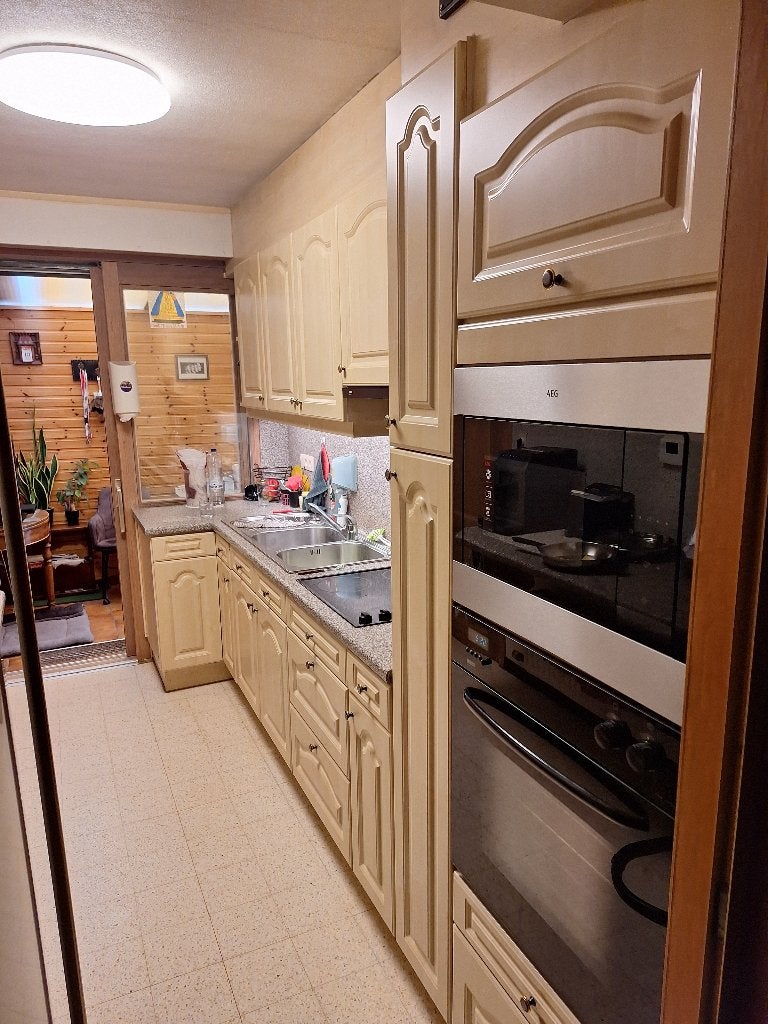 Keuken gratis, zelf af te breken, toestellen 100 euro, Ophalen, Gebruikt, Kunststof, Enkelwandige keuken