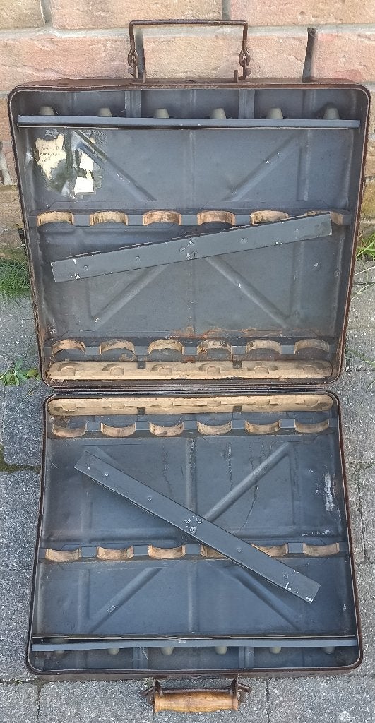 Caisse Allemande de 3,7 cm Flak datée 1939 100% complète ww2, Envoi, Armée de terre, Caisse ou Géocache
