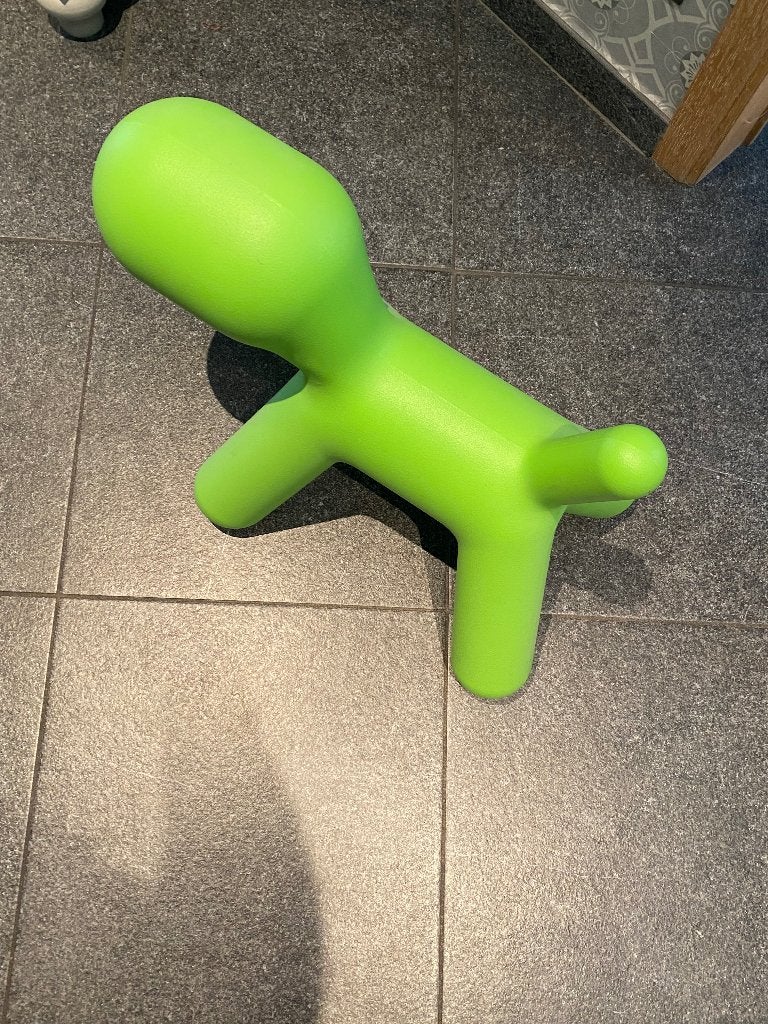Decoratie 'hond', Ophalen, Groen, Kunststof, Zo goed als nieuw