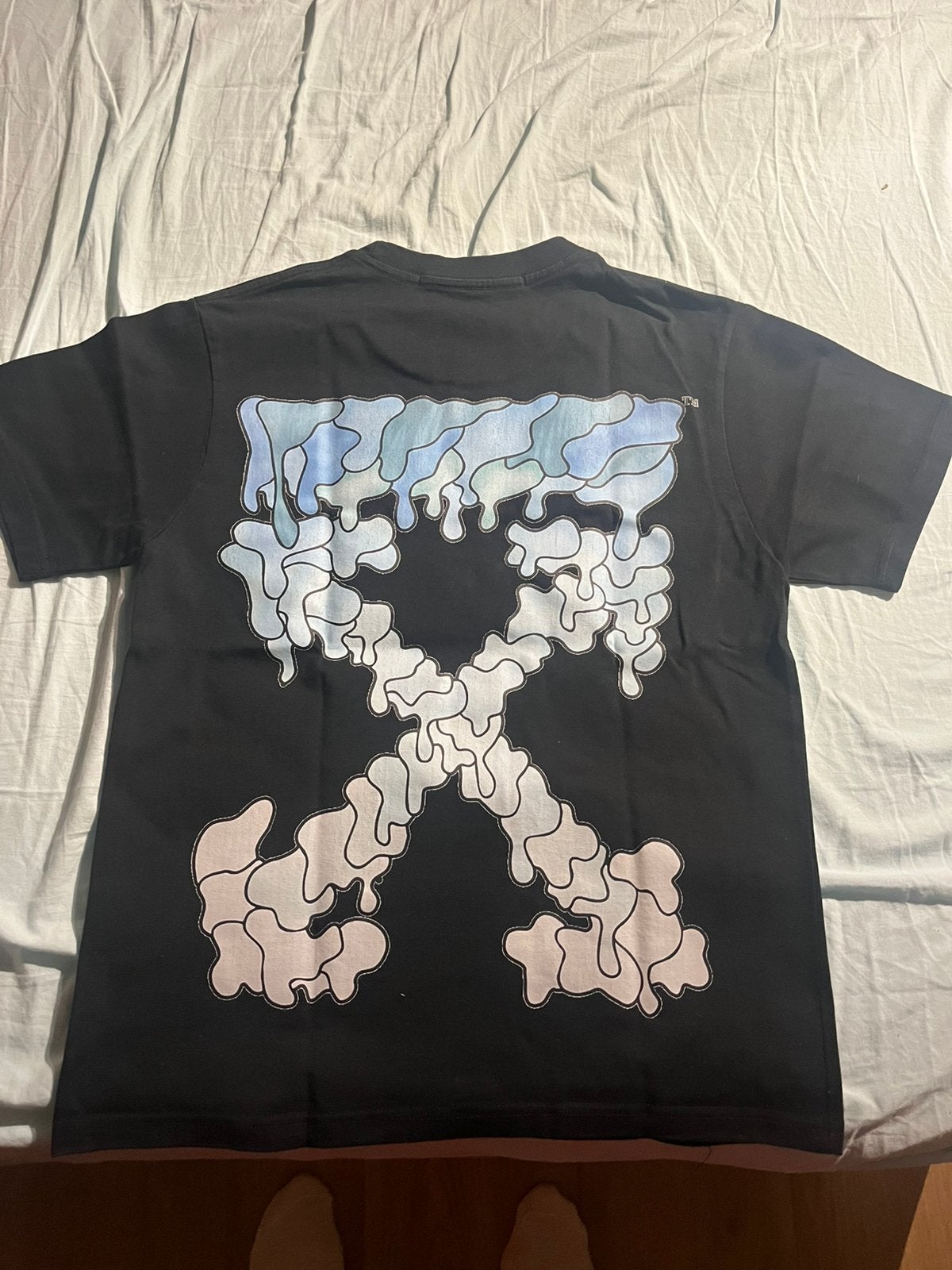 Off White t shirt medium, Kleding | Heren, T-shirts, Ophalen of Verzenden, Zo goed als nieuw, Maat 48/50 (M), Zwart