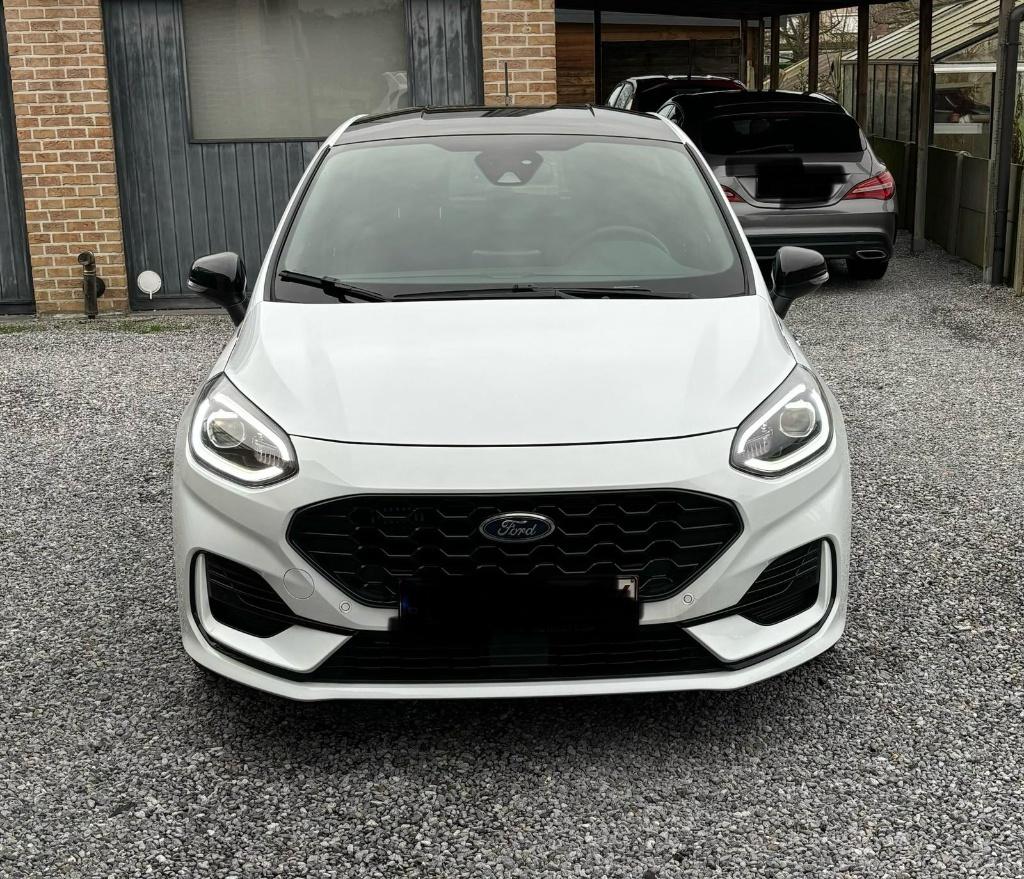 FORD FIESTA ST-Line X 1.0i EcoBoost mHEV 125pk - 92kW A7, Auto's, Zwart, Wit, 5 deurs, Particulier