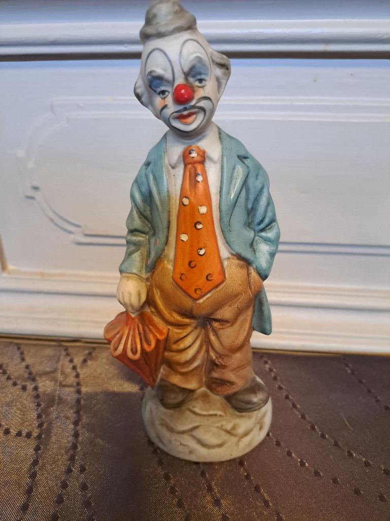 Figurine clown en céramique  vintage des années 1970, Enlèvement, Comme neuf, Autres types