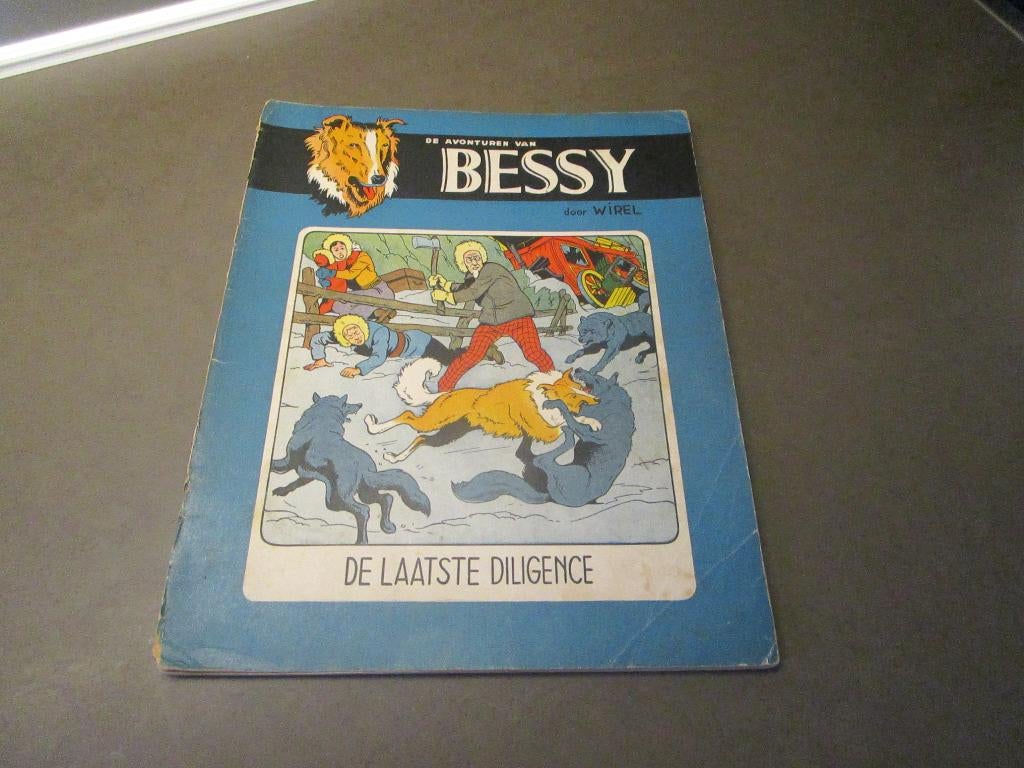 Bessy - De laatste diligence - 1954 - 1e druk, Livres, BD, Utilisé, Une BD, Enlèvement ou Envoi