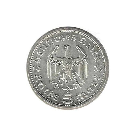Duitsland, 5 Reichsmark 1935 D., Ophalen of Verzenden, Duitsland, Losse munt, Zilver