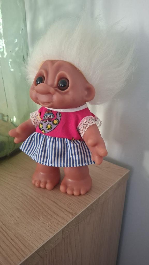 Speelgoed - trol, Ophalen of Verzenden, Zo goed als nieuw, Klein (minder dan 20 cm), Wit