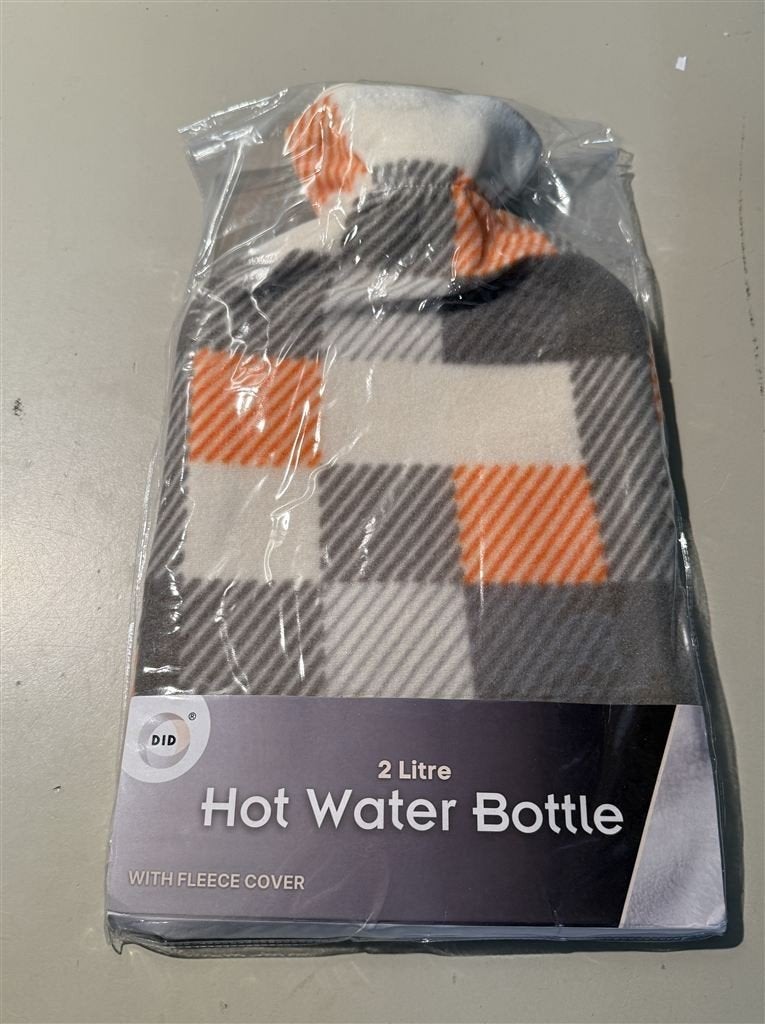 kruik - warmwaterkruik - 2 liter blokpjes patroon, Ophalen of Verzenden, Nieuw