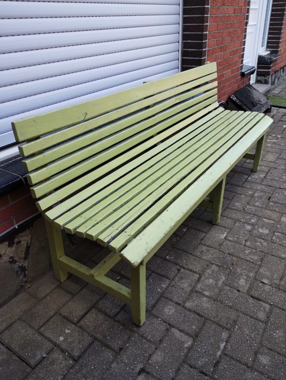 Mooie oude tuinbank...1m85 lengte, Ophalen