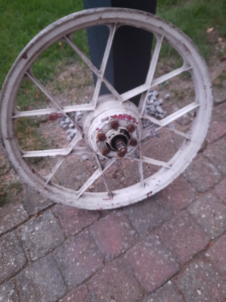 Zundapp ZD  ZL  ZR type achterwiel alu 1.6 x 17 inch type F, Vélos & Vélomoteurs, Enlèvement, Utilisé, Cadre