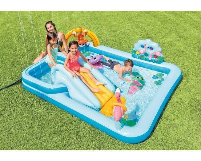 Piscine pour enfants - Intex Jungle Adventure, 200 à 400 cm, Piscine gonflable, Comme neuf, Enlèvement