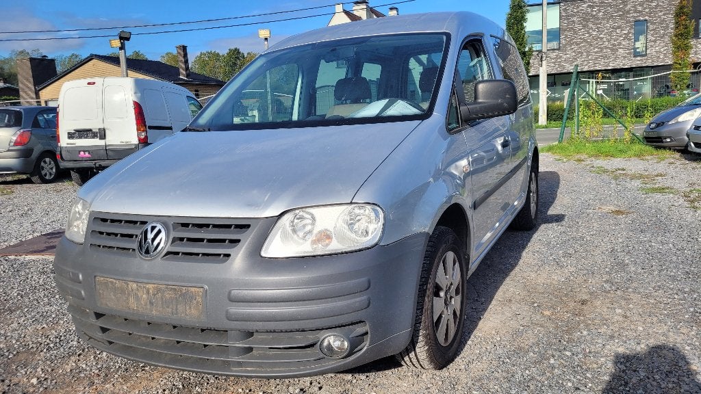 vw caddy 2.0i/ CNG 2009 OHBOEK 5 zitplaatsen, Auto's, Voorwielaandrijving, Bedrijf, Grijs, Euro 4
