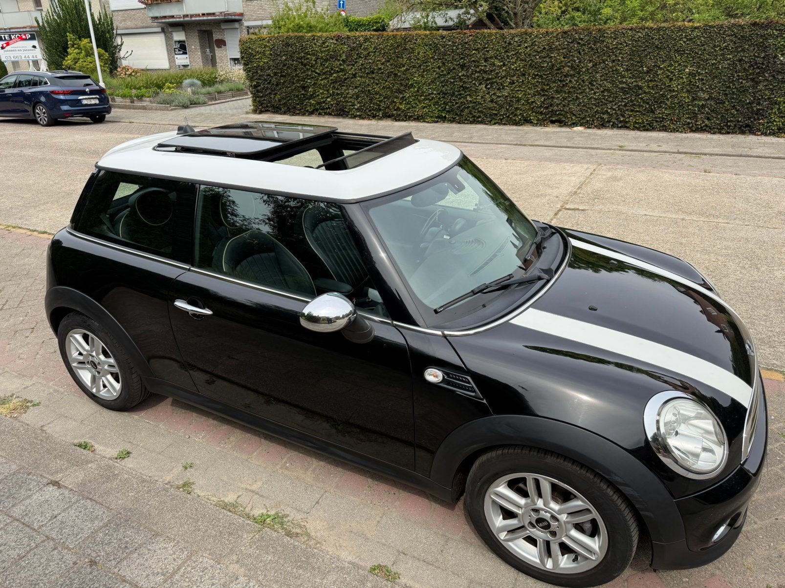 Mini Cooper 1.6 Benzine, Auto's, Mini, Lederen bekleding, Zwart, Zwart, Leder