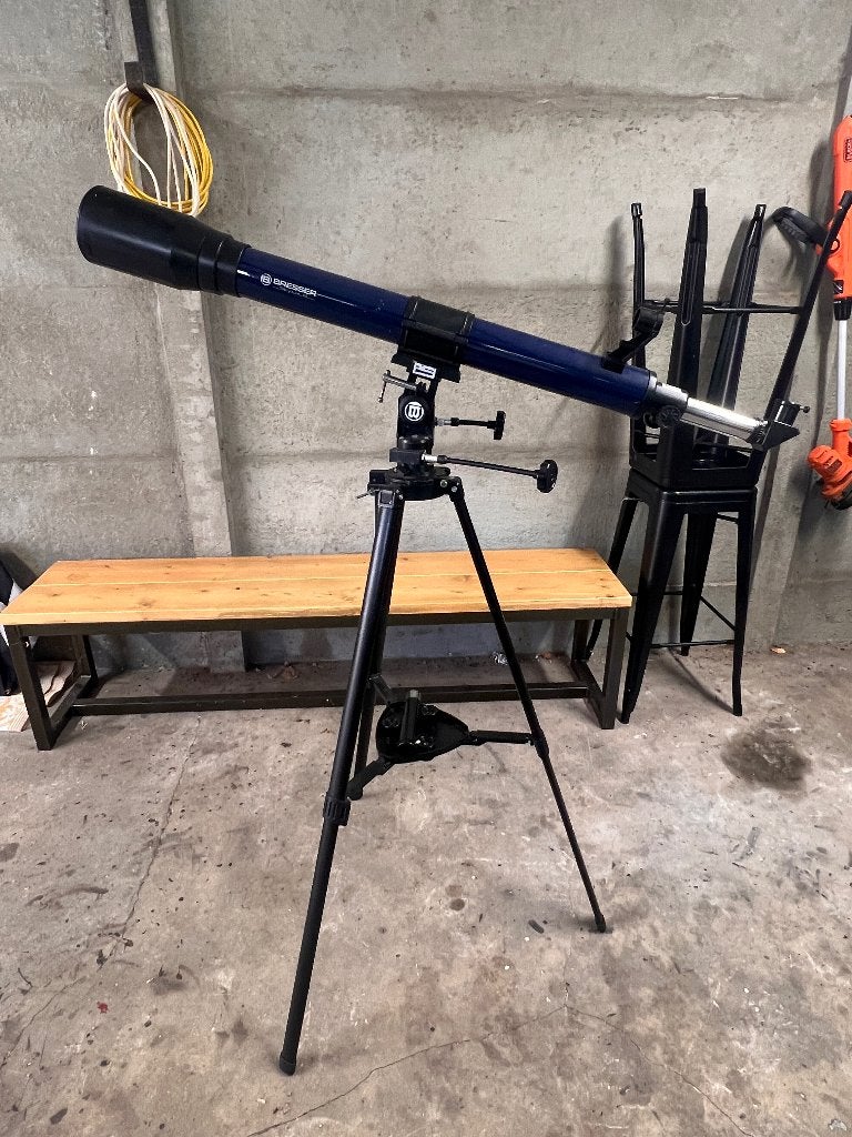Telescoop Bresser Skylux, TV, Hi-fi & Vidéo, Enlèvement, Utilisé, Avec trépied