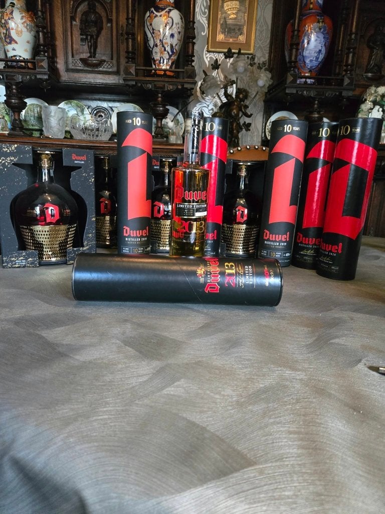 Duvel glas + destilled set, Verzamelen, Ophalen, Nieuw, Bierglas