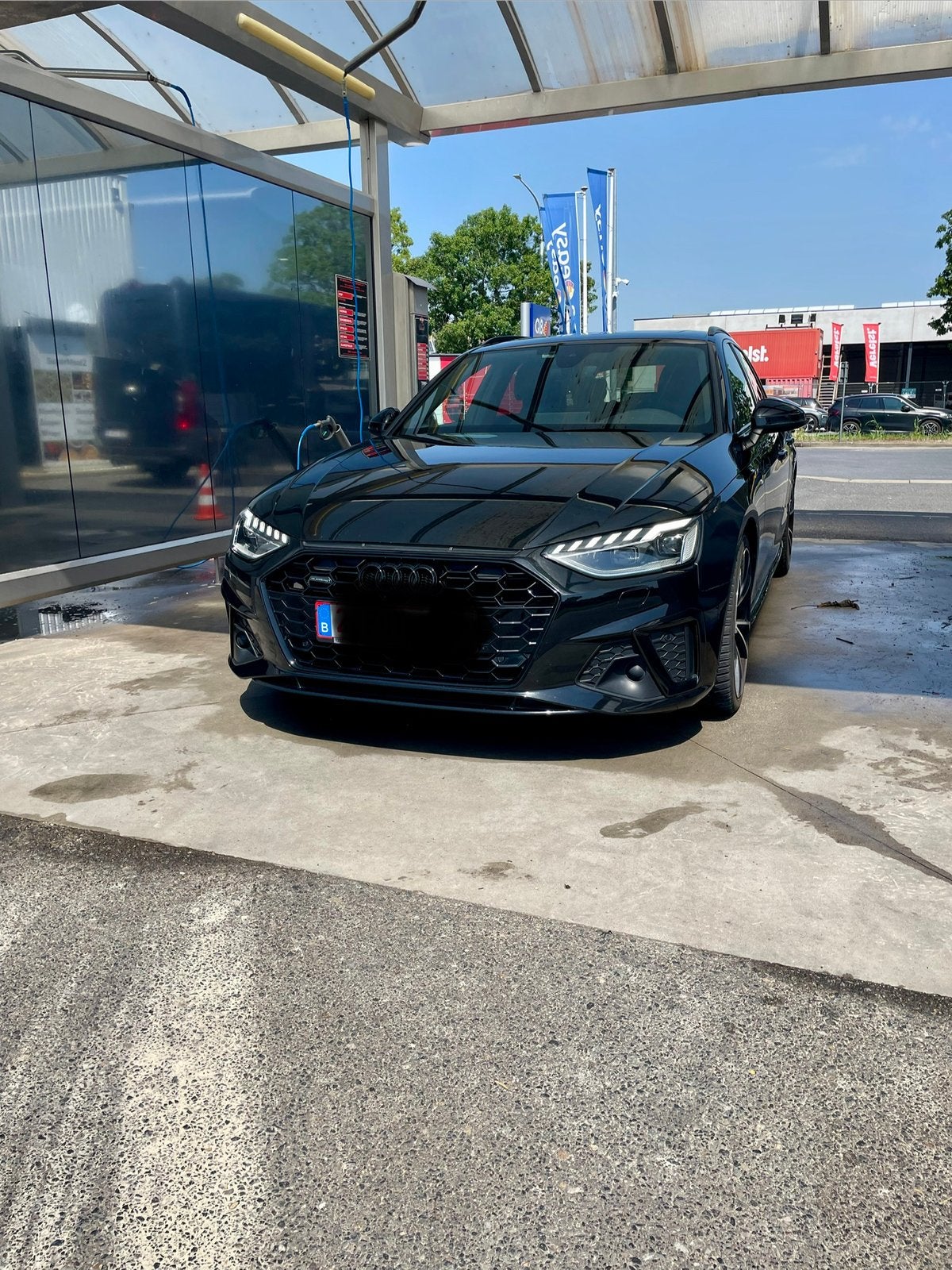 A4 40TDI quattro 190pk black edition s-line, Auto's, Automaat, Startonderbreker, A4, Zwart