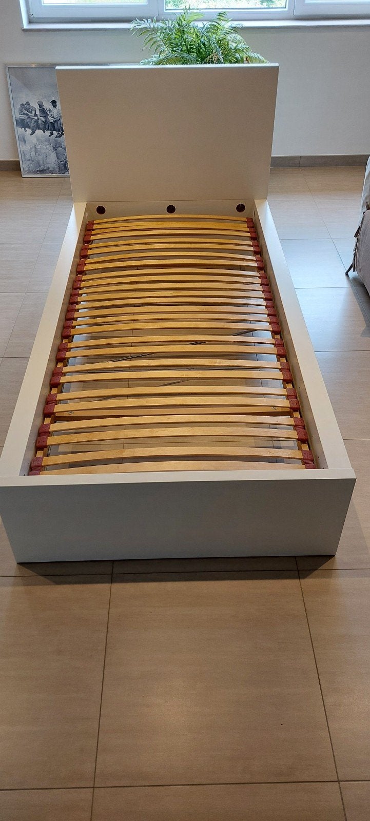 lit ikea  série  Malm 90x200. parfait état, Maison & Meubles, 90 cm, Enlèvement ou Envoi, 200 cm, Une personne