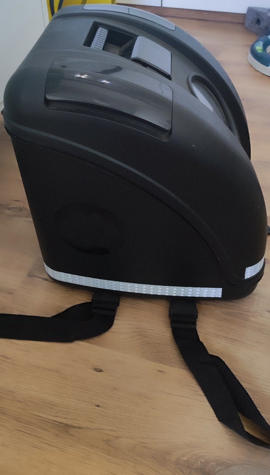 Topkoffer speciaal voor honden, Ophalen