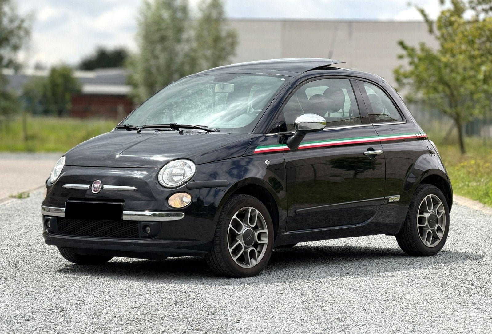 FIAT 500 1.4i AUTOMAAT 160000 KM 2012 EURO 5 IN TOPSTAAT!, Auto's, Leder en Stof, Zwart, 1400 cc, Particulier