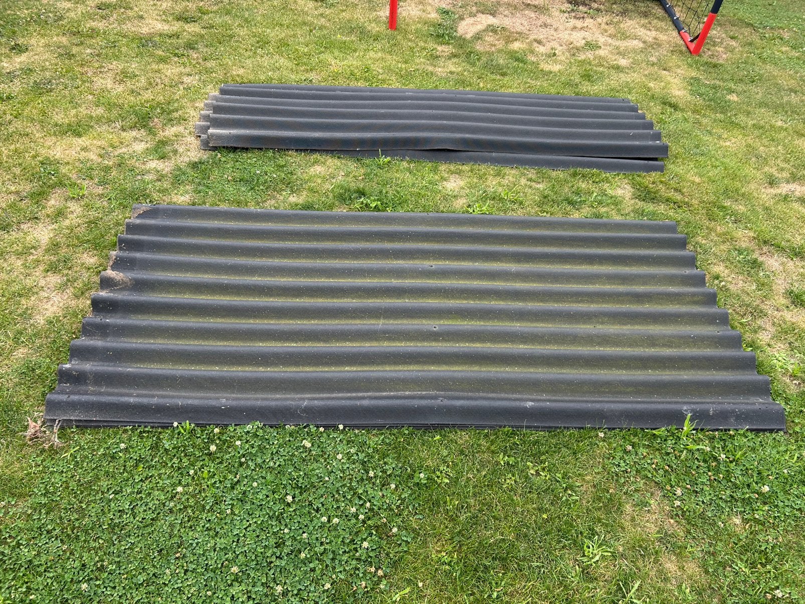 Zwarte dakplaten gratis, Doe-het-zelf en Bouw, Ophalen, Overige materialen, Gebruikt, Zwart