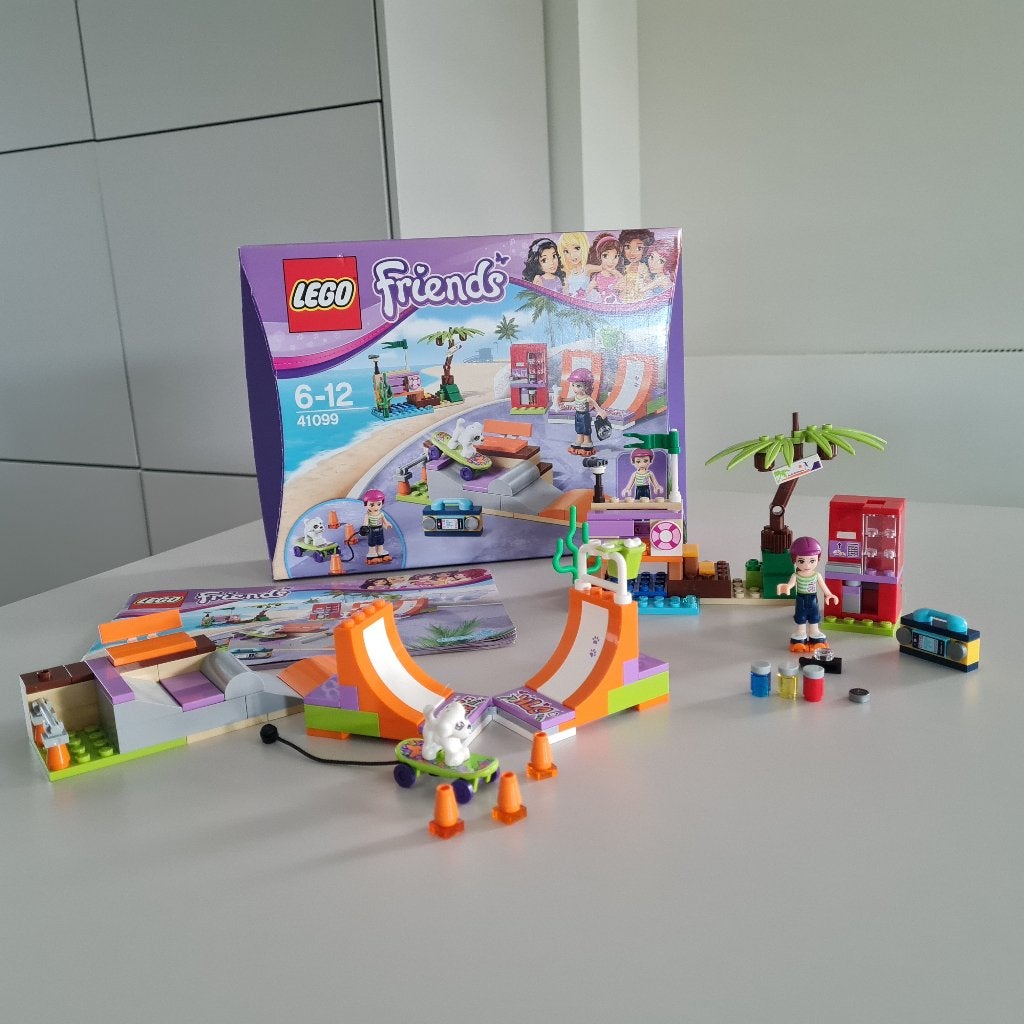 Lego Friends Heartlake skatepark (41099), Lego, Ensemble complet, Friends, Comme neuf