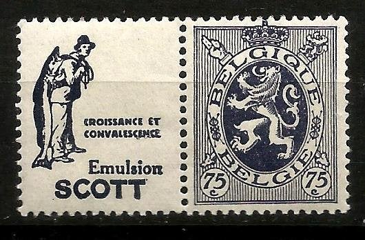 1929 Heraldieke leeuw OBP PU52**, Orginele gom, Ophalen of Verzenden, Zonder stempel, Postfris