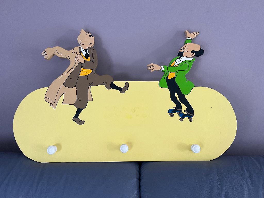Porte manteau tintin et prof, Ophalen, Gebruikt, Overige typen