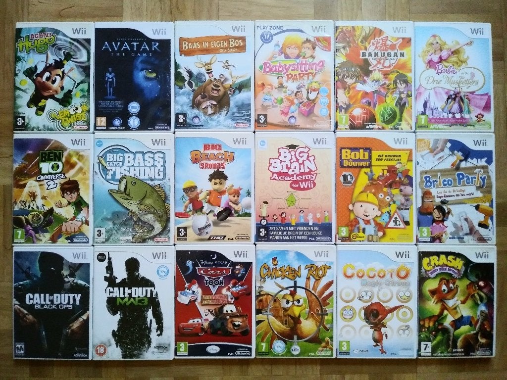 99 Wii spellen vanaf 2€ tot 20€, 10% korting vanaf 5 stuks, Avontuur en Actie, Ophalen of Verzenden, Zo goed als nieuw, Eén computer