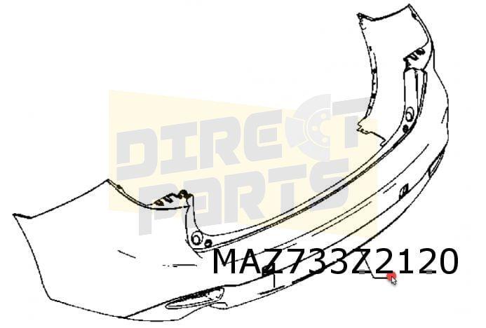 Mazda 6 wagon (9/12-) achterbumper (bij PDC) (te spuiten) Or, Auto-onderdelen, -, Verzenden, -, Nieuw