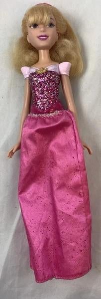 Hasbro Disney Princess Aurora Doornroosje Pop Glitter, Verzenden, Zo goed als nieuw, Fashion Doll