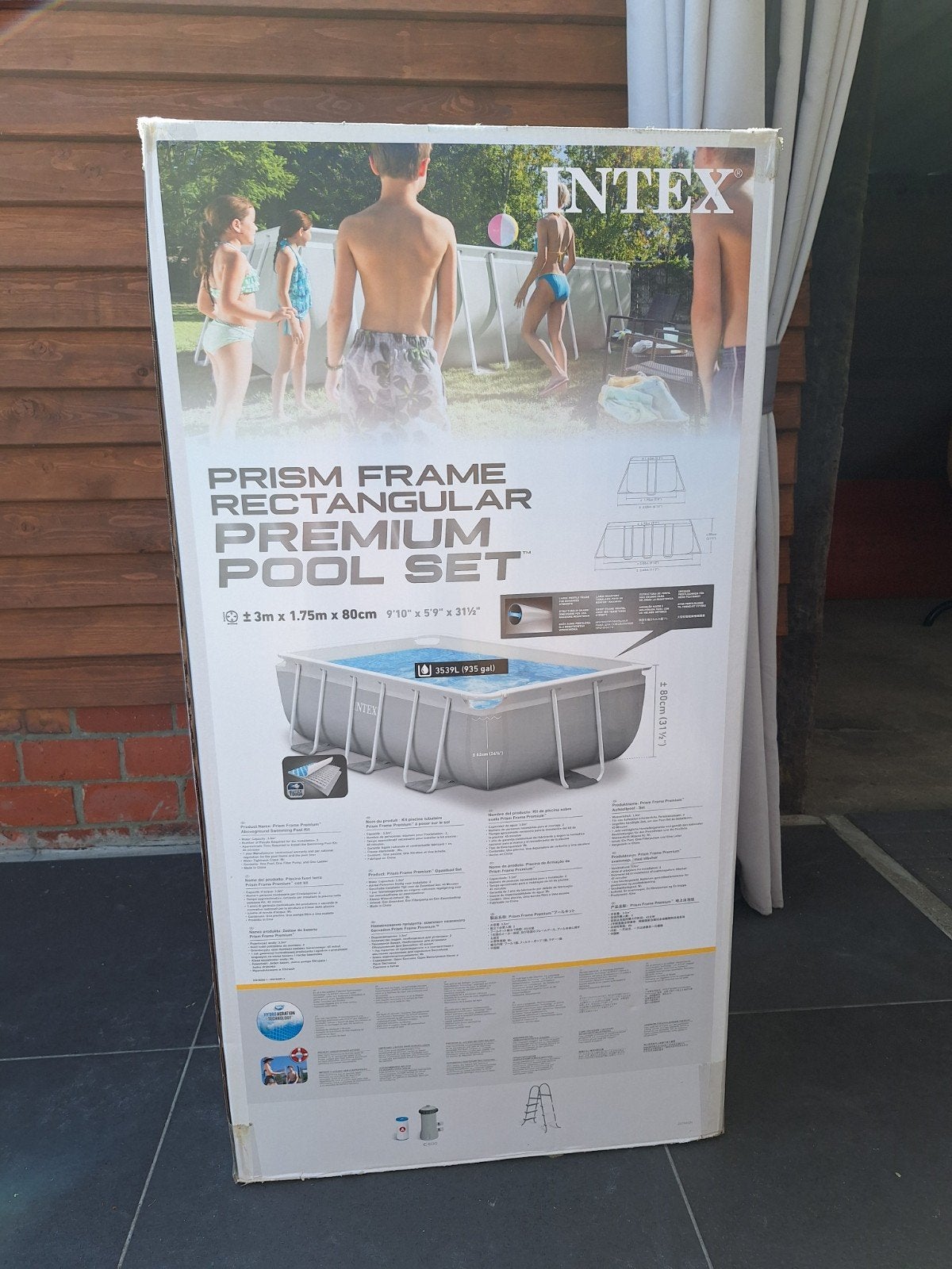 Intex prism frame steel pool, Ophalen