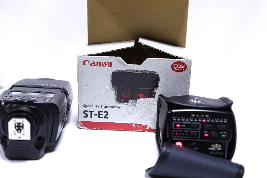 Canon EX430 EX II & ST-E2 trigger, Ophalen of Verzenden, Gebruikt, Canon, Kantelbaar