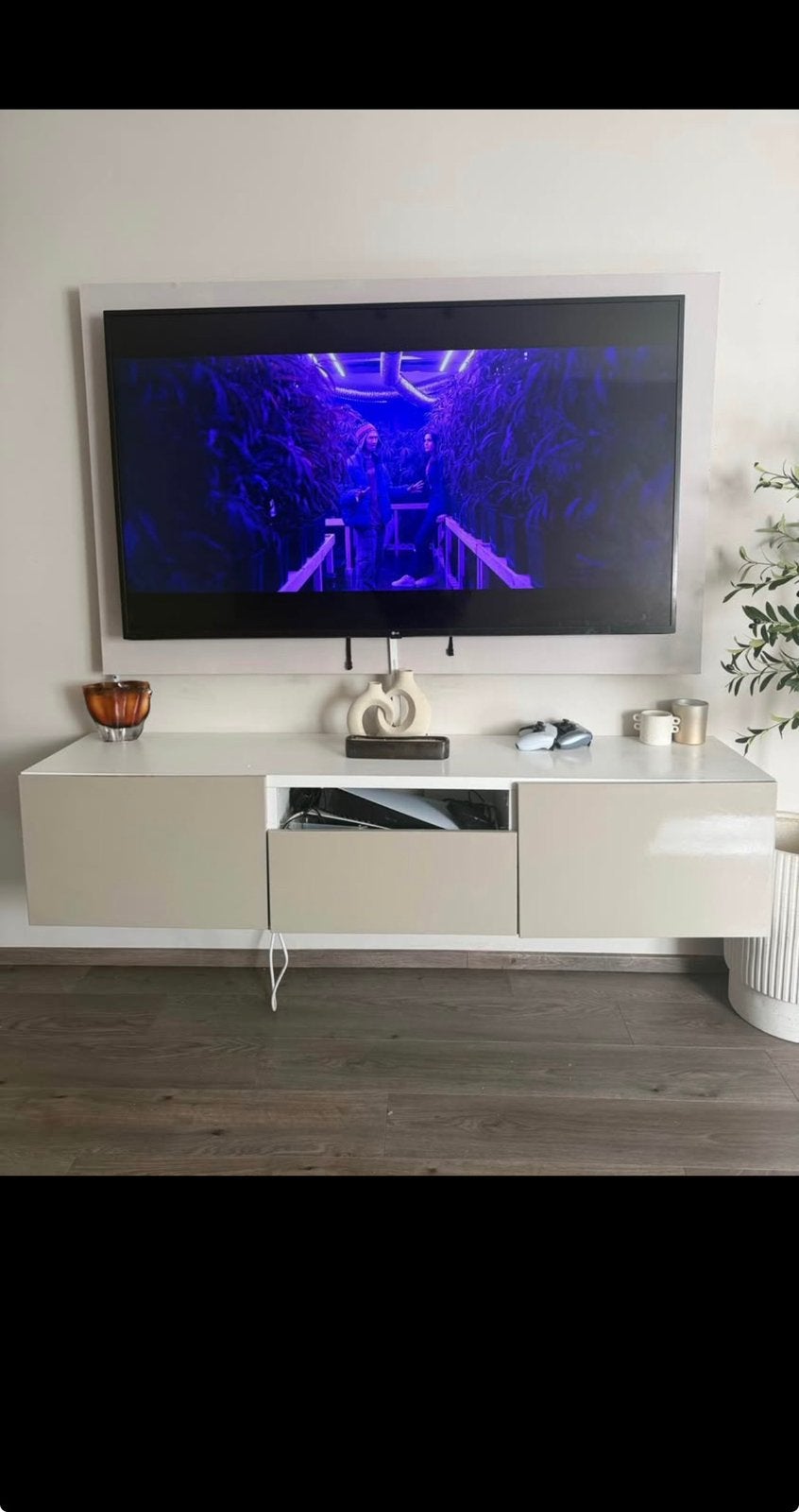 Meuble TV 3 compartiments, Enlèvement, Utilisé, 100 à 150 cm