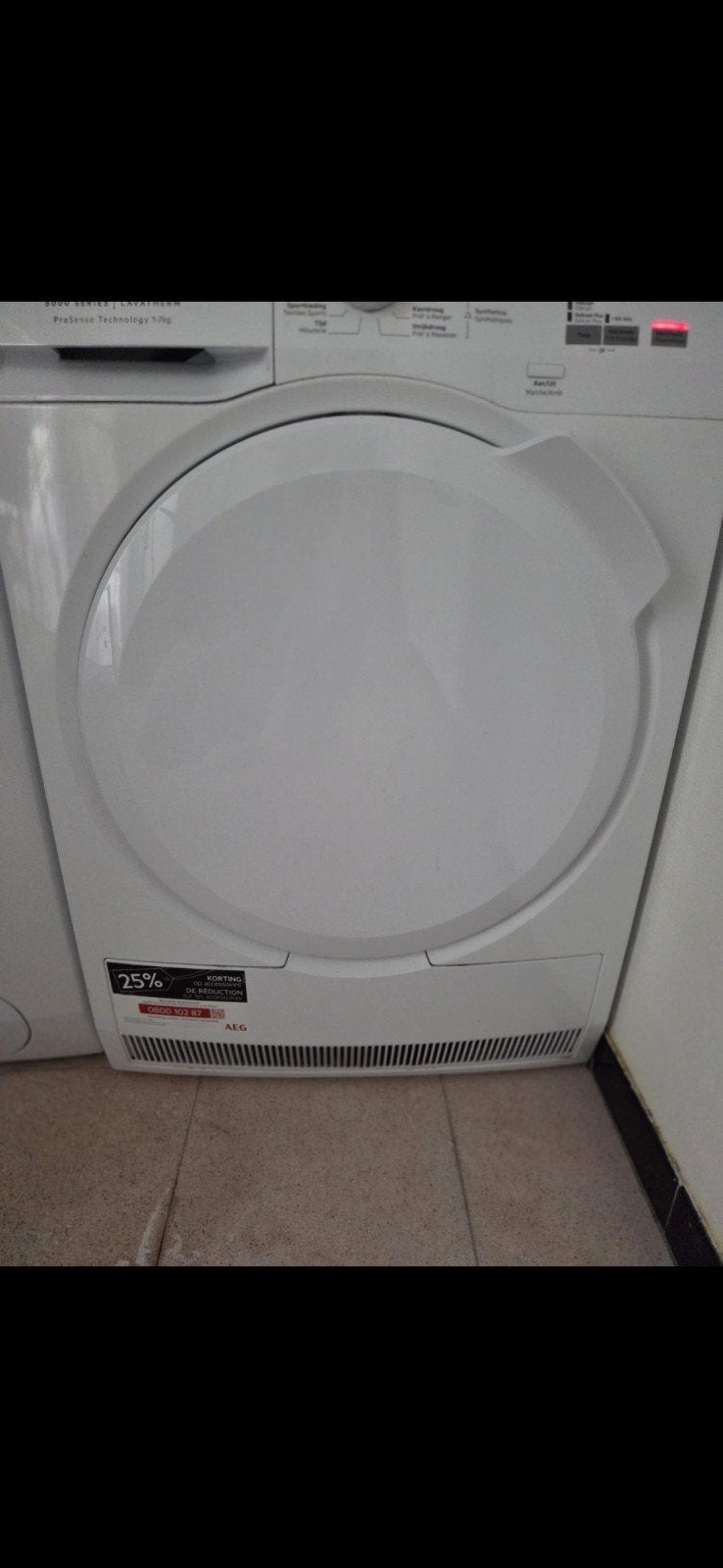 séchoir AEG, 6 à 8 kg, Chargeur frontal, Enlèvement, Utilisé