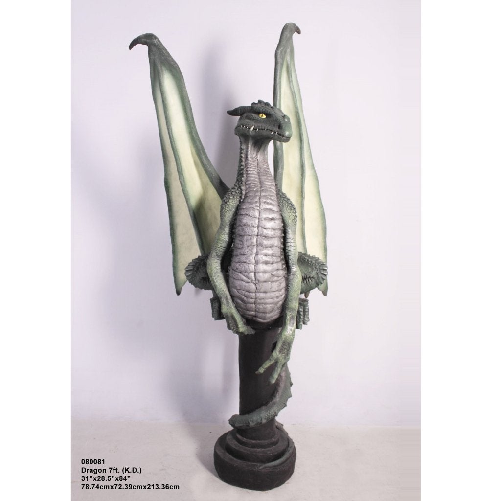 Dragon debout - Dragon 274 cm - statue de dragon, Enlèvement, Neuf