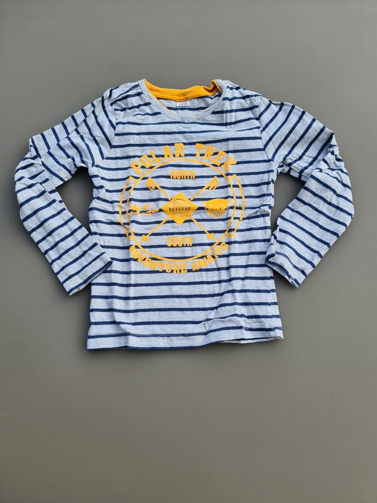 grijs-blauw gestreepte pull, trui, JBC, 110-116, Kinderen en Baby's, Kinderkleding | Maat 110, Ophalen, Zo goed als nieuw