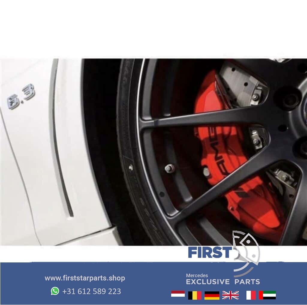 W204 C63 AMG rem set Mercedes C Klasse 63 rode remklauwen +, Gebruikt, -, Ophalen of Verzenden, -