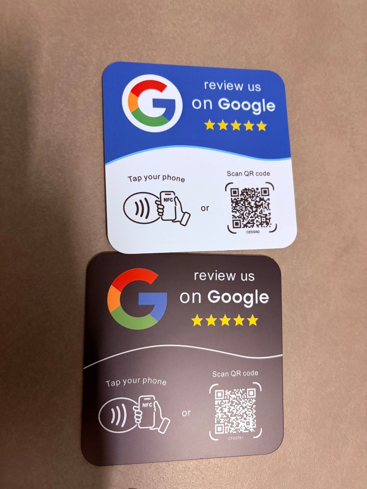 Carte d'évaluation Google, Enlèvement ou Envoi, Neuf