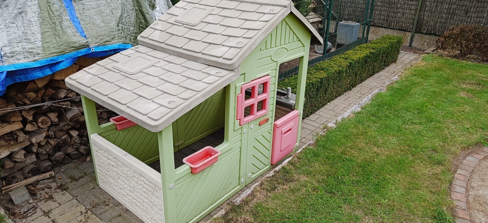 smoby speelhuis, Ophalen