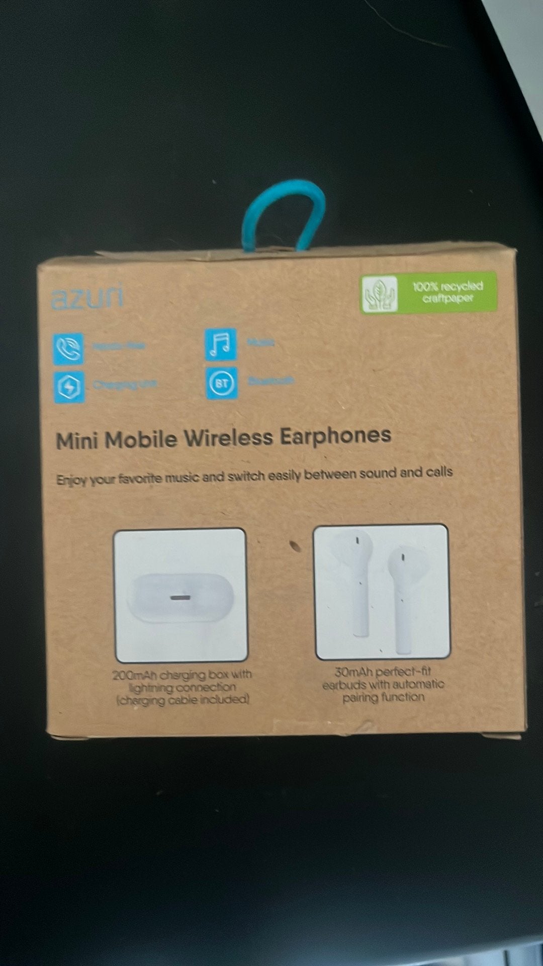 Écouteurs sans fil Azuri Bluetooth + chargeur – 12 €, Neuf, Enlèvement ou Envoi, Bluetooth, Autres marques