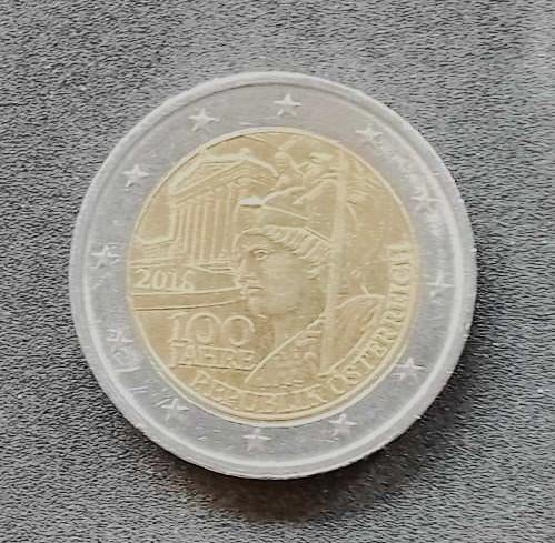 2 euro Oostenrijk 2018 (100e verjaardag), Timbres & Monnaies, Monnaies | Europe | Monnaies euro, Enlèvement, Autriche, 2 euros