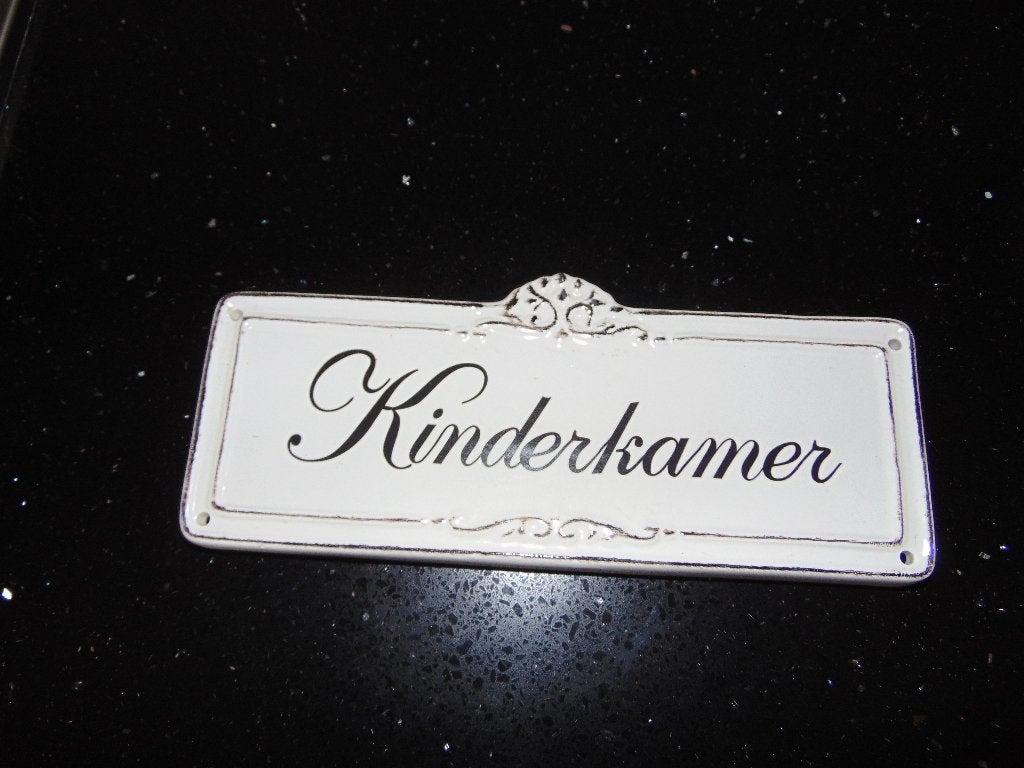 Deur/ muurbordje 'kinderkamer' nieuw, Neuf, Enlèvement ou Envoi, À suspendre, Décoration murale