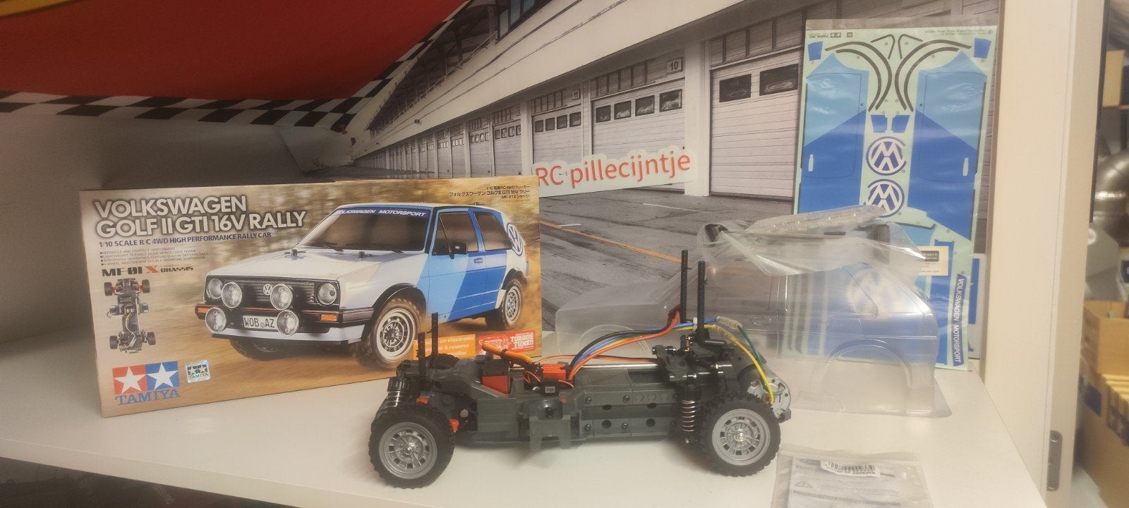 tamiya golf 2 GTI rally nieuw, Hobby en Vrije tijd, Ophalen of Verzenden