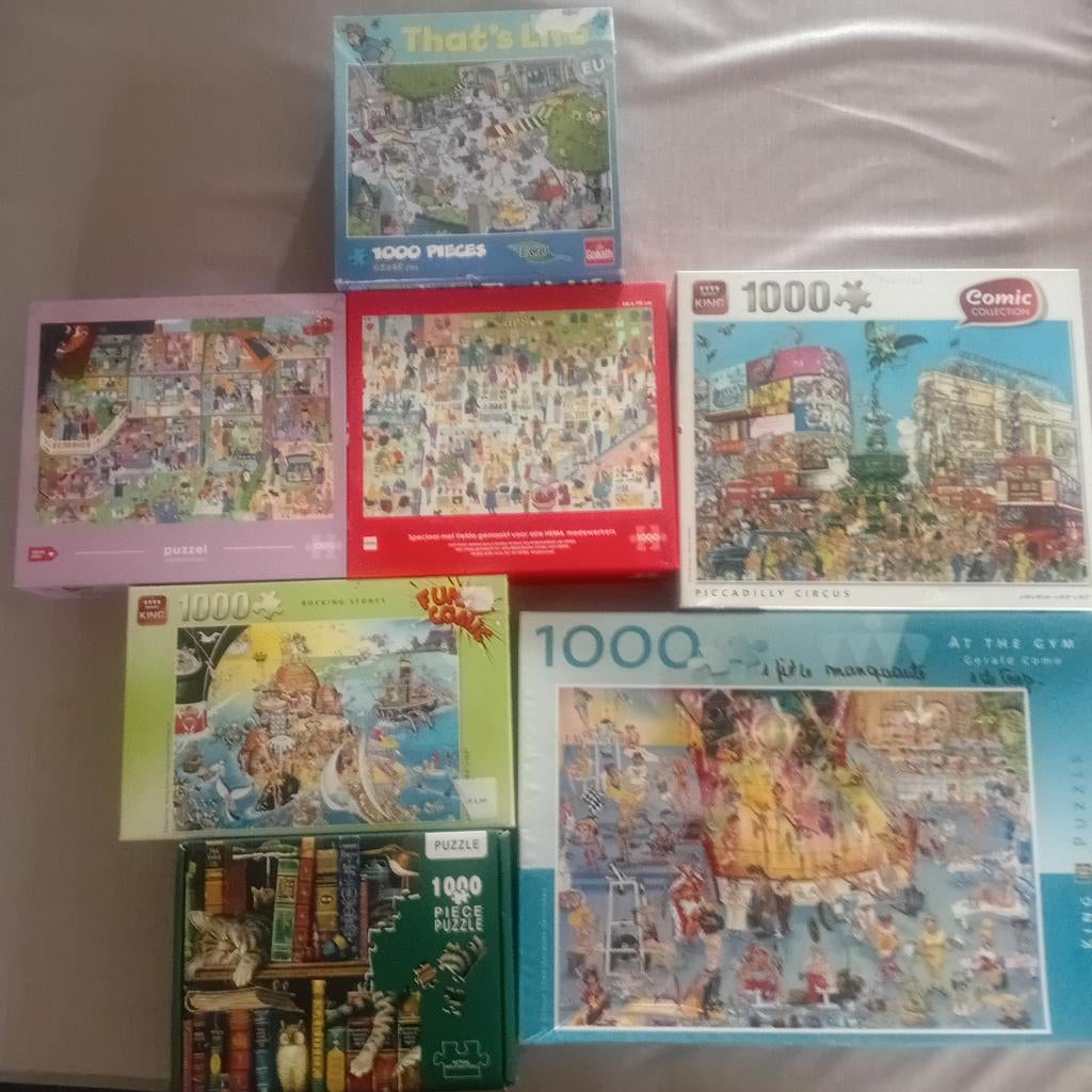 7 puzzles 1000 pièces