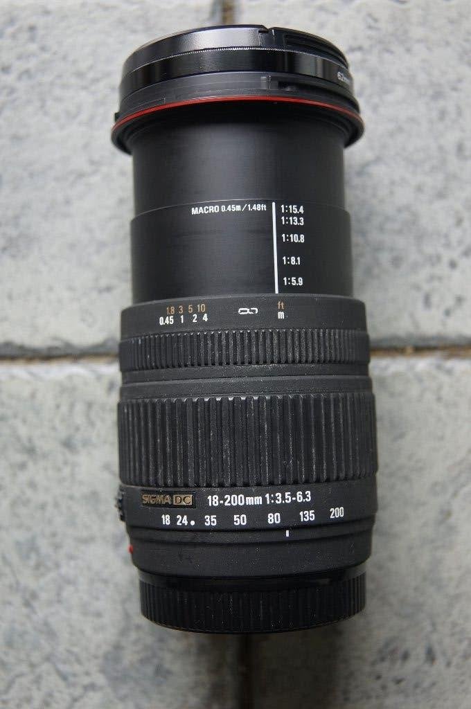 Objectif Sigma 18-200mm DC monture Sony A, Ophalen of Verzenden, Zo goed als nieuw, Zoom