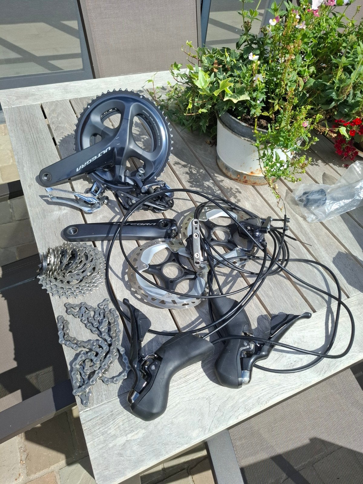 Shimano Ultegra R8000 groupset - mechanisch, Ophalen of Verzenden, Gebruikt