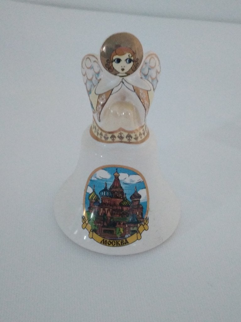 Porseleinen belletje in de vorm van een engeltje, Antiek en Kunst, Ophalen of Verzenden