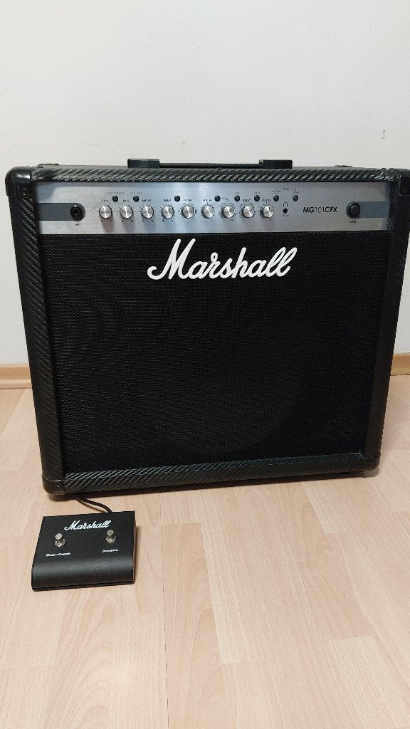 Marshall gitaarversterkers mg101cfx, Muziek en Instrumenten, Versterkers | Bas en Gitaar, Ophalen, Zo goed als nieuw, Gitaar, 100 watt of meer