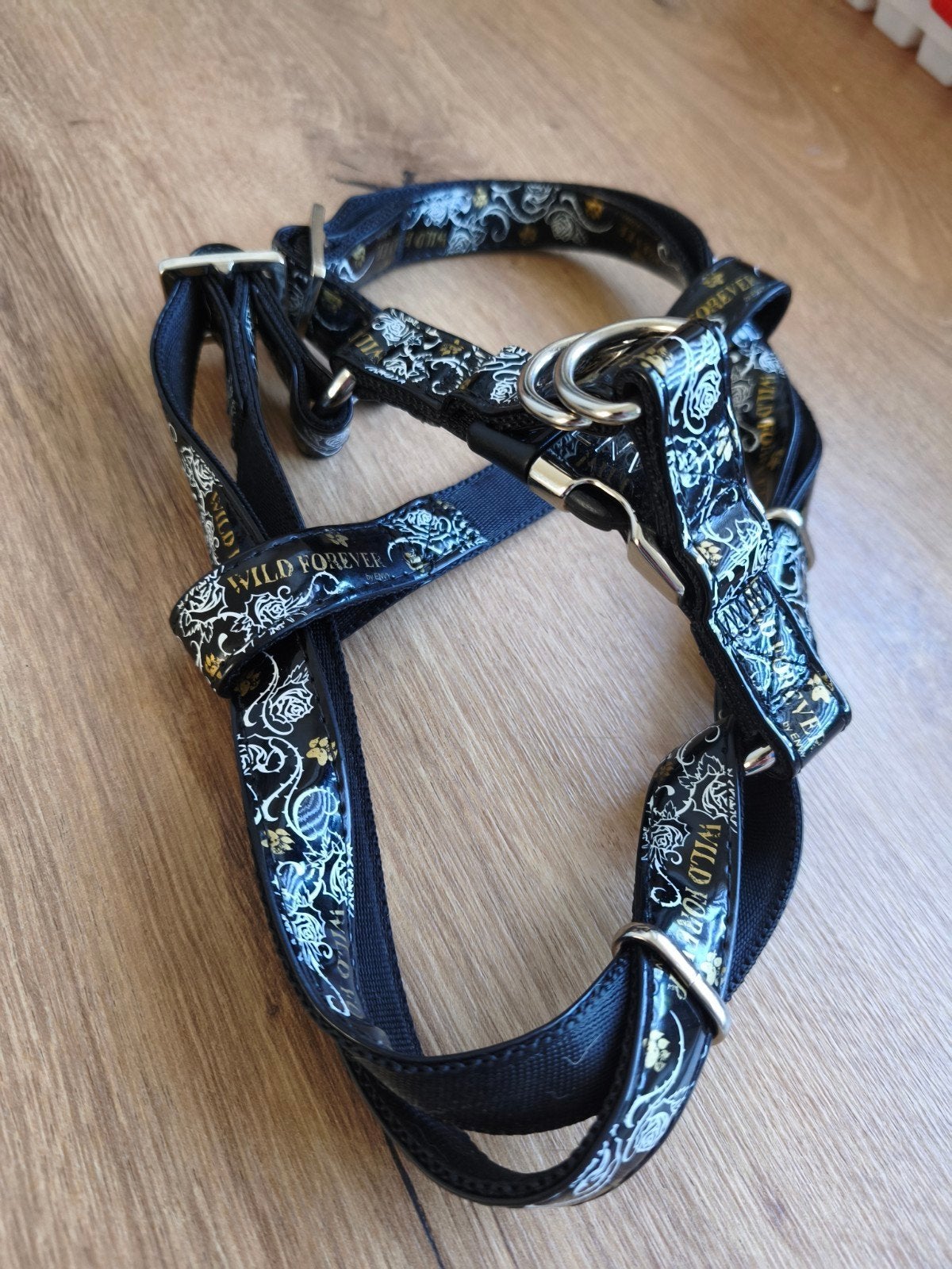 Harnais en T réglable Envy Forever noir !! TBE !!, Comme neuf, Accessoires pour laisse pour chien