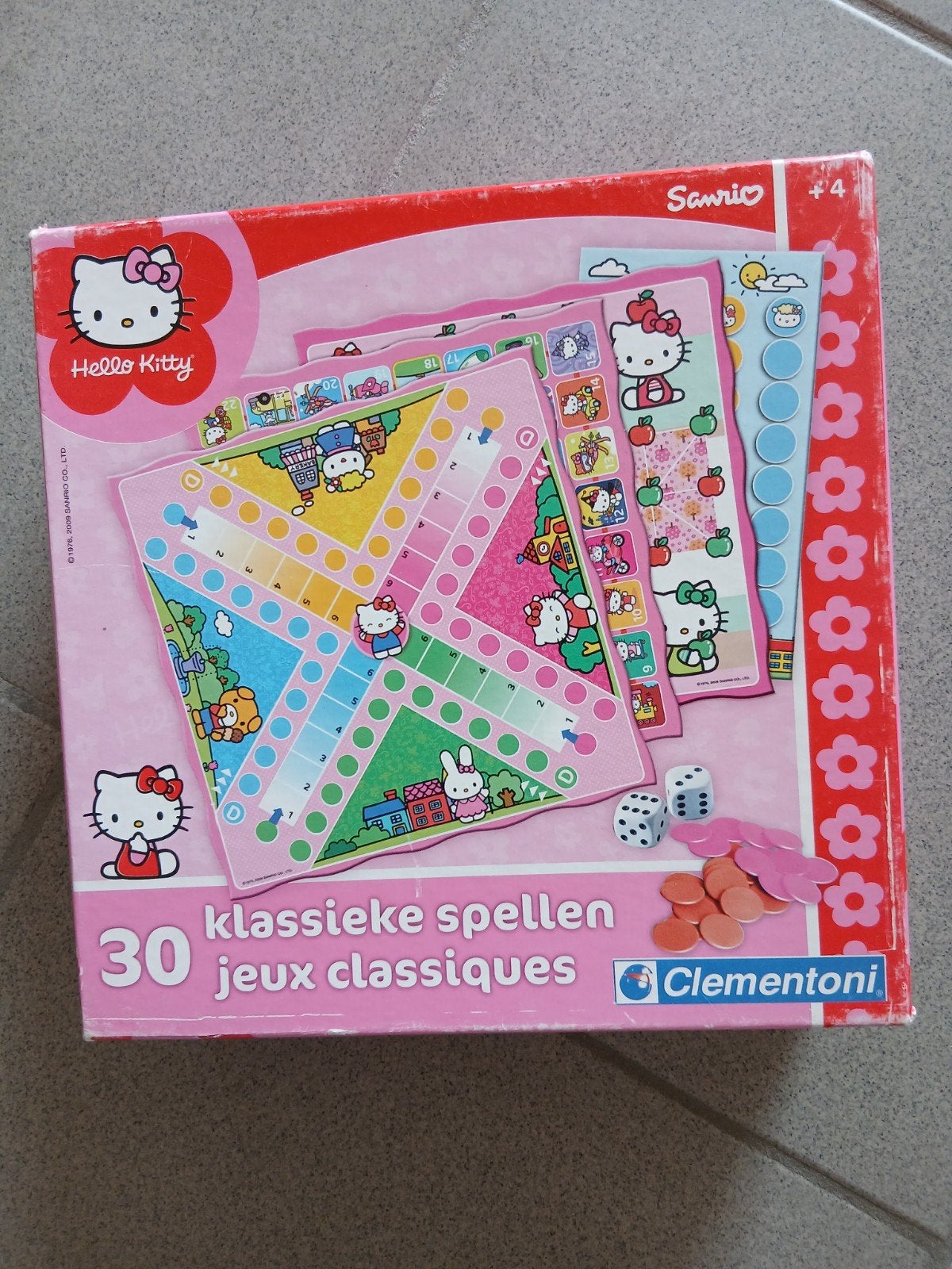 Hello Kitty 30 klassieke spellen, Een of twee spelers, Ophalen, Zo goed als nieuw, Clementoni